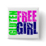 Gluten Free Girl Fun Pinback Buttons
