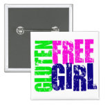 Gluten Free Girl Fun Pinback Buttons