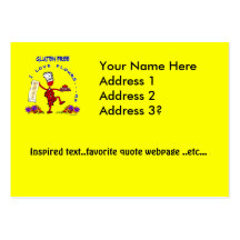 Gluten Free I Love Flours Business Card Templates