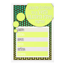 Gluten Free Party Invitation