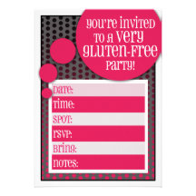 Gluten Free Party Invitation