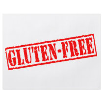 Gluten free stamp flyer design