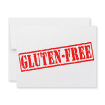 Gluten free stamp invitation