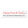 Gluten Free & Tasty Bumper Stickers