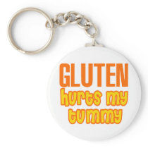 Gluten Hurts My Tummy Key Chain