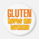 Gluten Hurts My Tummy Refrigerator Magnets