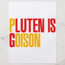 Gluten Is Poison Flyer