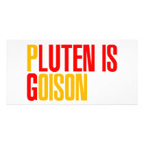Gluten Is Poison Photo Greeting Card