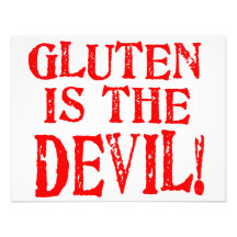 Gluten Is The Devil Personalized Invitation