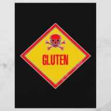 Gluten Poison Warning Flyer Design