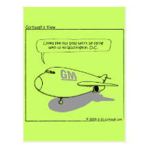 GM CEO Stepped Down Postcard