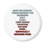 GM Foods Refrigerator Magnets