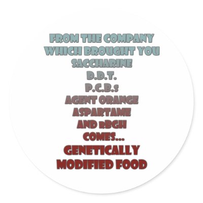 GM Foods Stickers by Chorlton