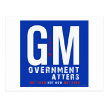 GM Government Matters Postcard