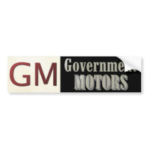 GM: Government Motors Bumper Sticker