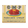 gmp pancake syrup label post card