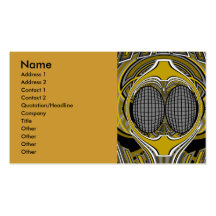 Gnarly superfly in silver and gold business cards