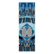 Gnarly white and blue superfly business card templates