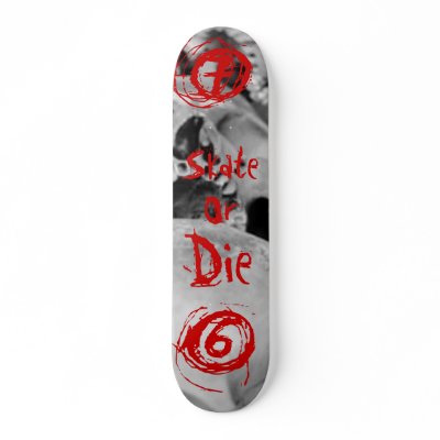 Gnice 76 Skate or Die Skate Deck by GLangly76Gear