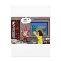 Gnome Cartoon Funny Gifts Tees Mugs Cards Etc Post Card
