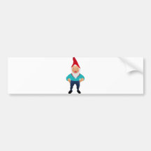 Gnome Garden Little Man Lawn Nome Gnome Underpants Bumper Sticker