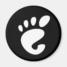Gnome - Linux - OSS FSF  Fridge Magnets