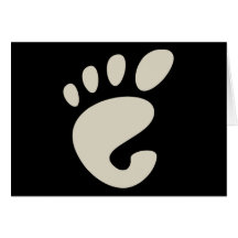 Gnome - Linux - OSS FSF  Greeting Card