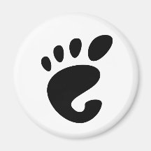 Gnome - Linux - OSS FSF  Refrigerator Magnet