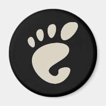 Gnome - Linux - OSS FSF  Refrigerator Magnet