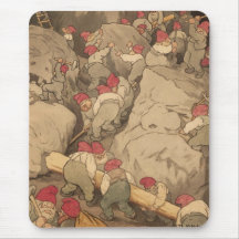 Gnomes Mining in a Cave Mouse Pads