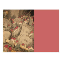 Gnomes Mining in a Cave Postcards