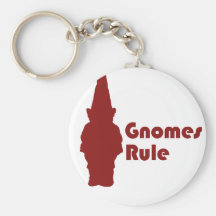 Gnomes Rule Key Chain