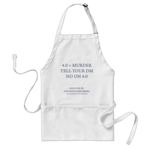 Gnomish Sorcerers Against Change Apron