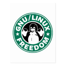 Gnu Linux Freedom Post Cards