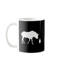 GNU + Linux (white) Coffee Mugs