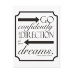 Go Confidently Postcard
