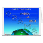 Go East, Young Man Greeting Card