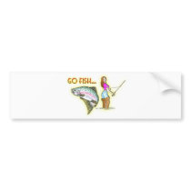 GO FISH BUMPER STICKER