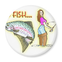 GO FISH REFRIGERATOR MAGNET