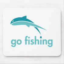Go Fishing Mouse Pad