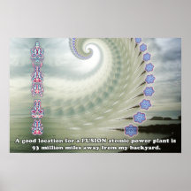 GO Fusion Atomic Power... far away... poster