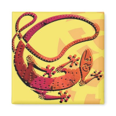 GO GECKO REFRIGERATOR MAGNETS by andreacreations