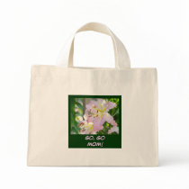 Go Go Mom! tote bag Pink Lily Flowers Garden Totes