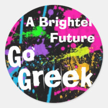 Go Greek Sticker