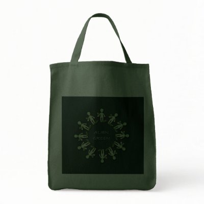 Go Green - aLiEn Green! Tote Bag by BitsOfWhimsy