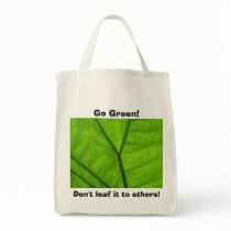 Go Green! Canvas Bag
