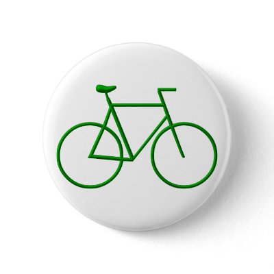 Go Green Bicycle Pin by Artists4God