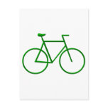Go Green Bicycle Postcard