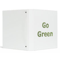 Go Green 3 Ring Binder