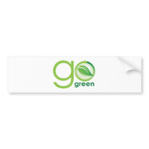 Go Green Bumper Sticker